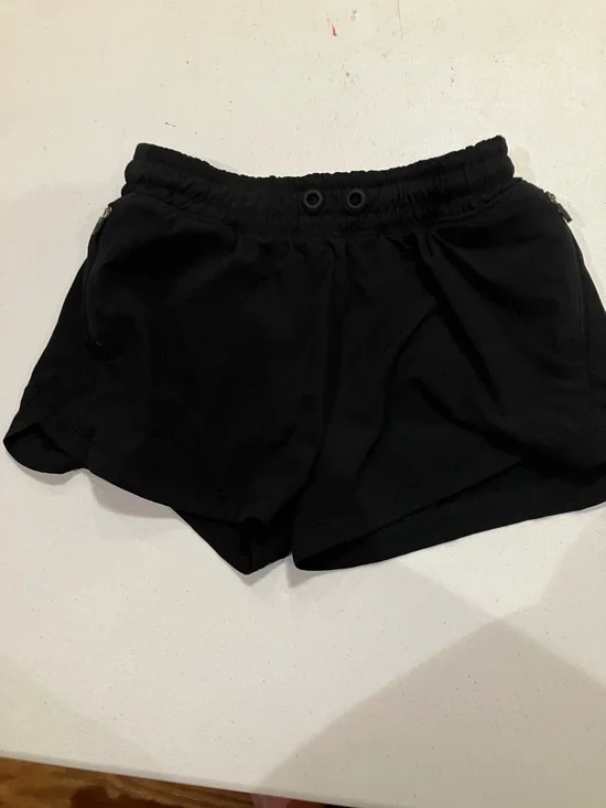 Athleta Girl Mint Green Tank Top and Black Athletic Shorts Sz 12 GUC - Picture 7 of 14